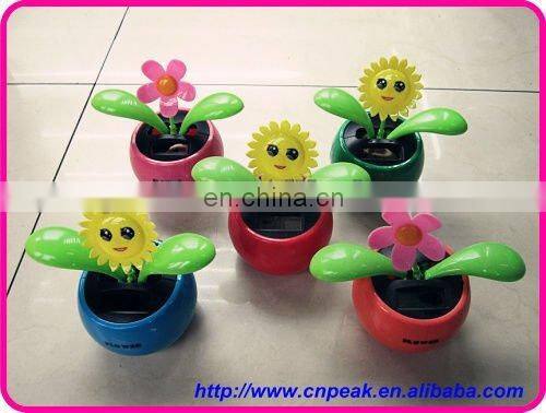 Newest solar power flip flap gift car auto decoration