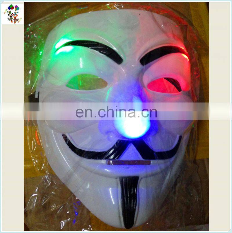 Plastic V for Vendetta Halloween Masquerad Dance Led Party Masks HPC-0474