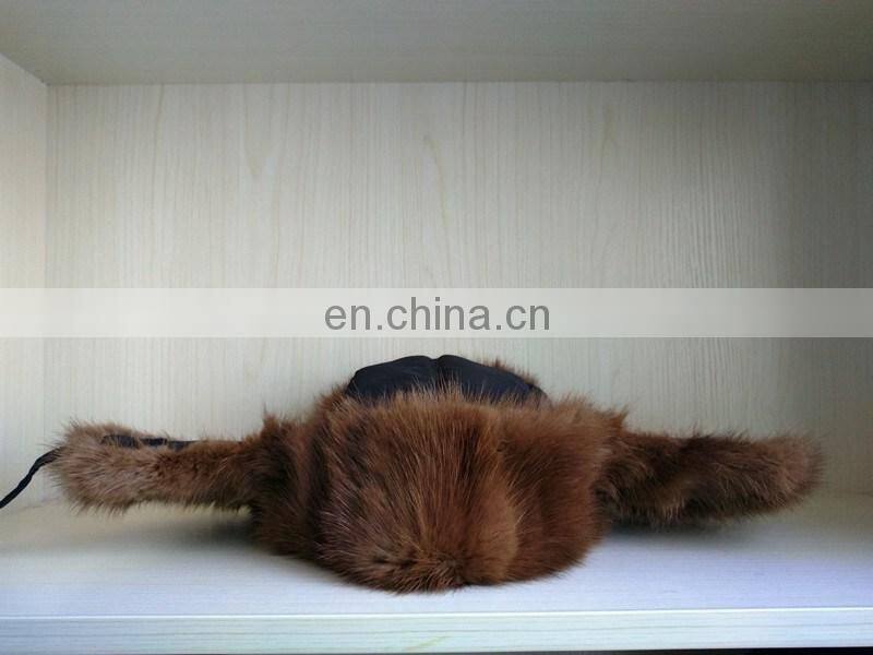 Round Leifeng fur hat of russian style