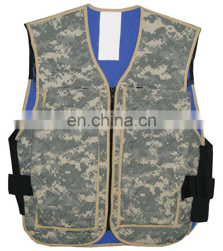 evaporative cooling vest with Polymer-embedded fabric
