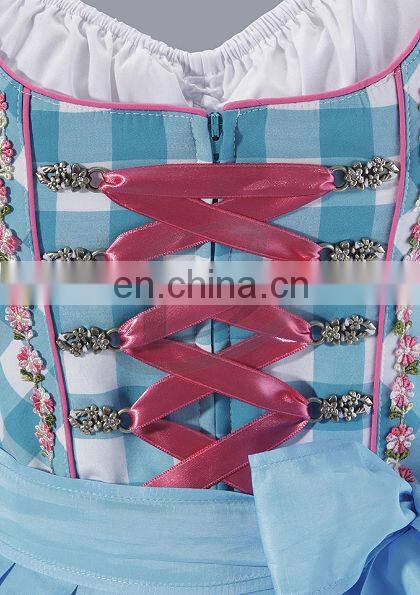 2016 Women Custom Cotton Polyester Trachten Mini Dirndl (Traditional Dirndl)