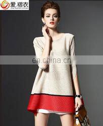 Short Sleeve Mix Color Summer One Piece Girls Dress For Girls