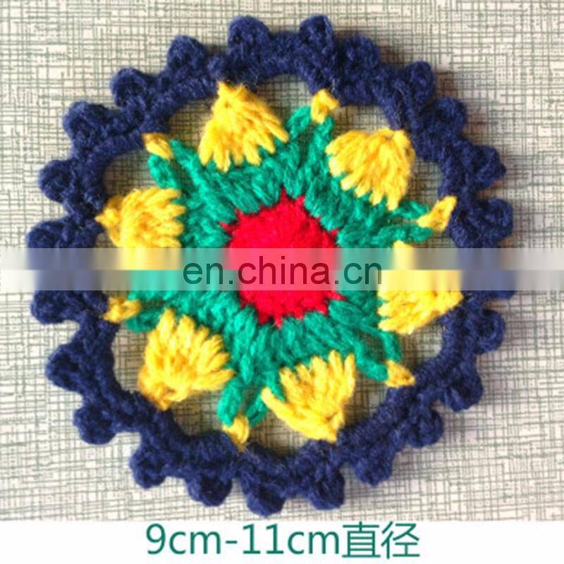 Handmade crochet Pure manual processing wool woven mat cup mat