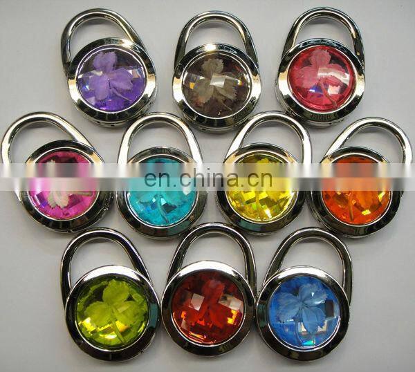 beautifull Flower shape bag hanger Blank colouful Hook, Blank custom bag hanger & purse hangers