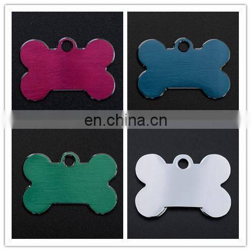 custom OEM/ODM wholesale metal lovely pink diamond dog tags