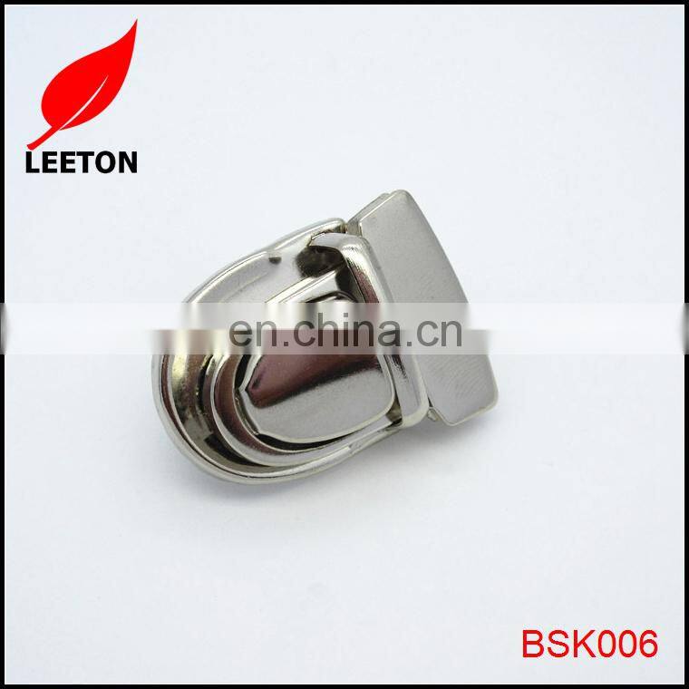 Good quality bag parts metal bag lock for leather handbag