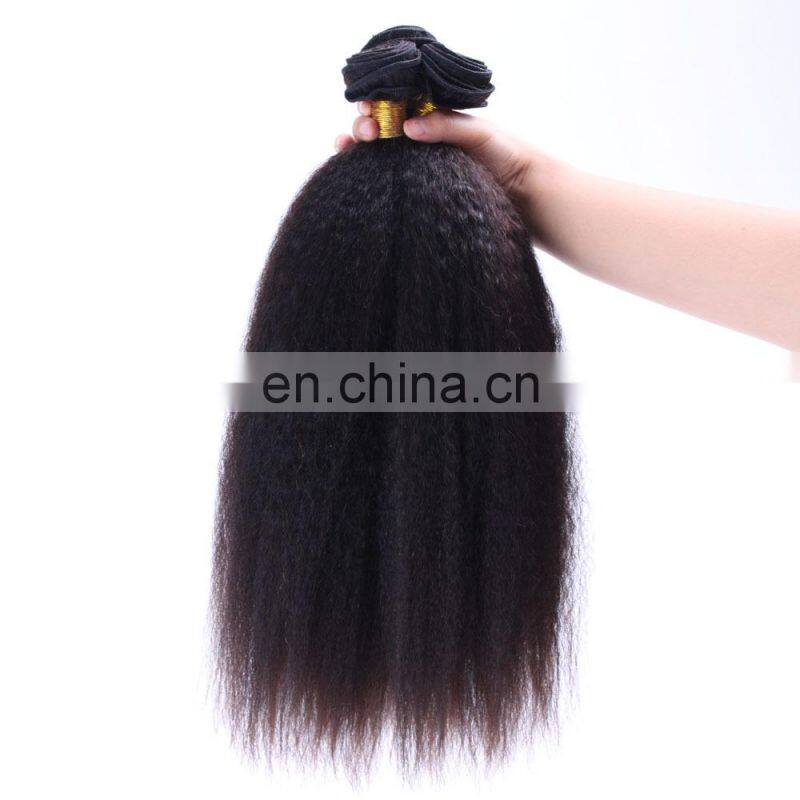Wholesale Kinky Straight Natural Hair Extensions crochet hair extension indian human hair