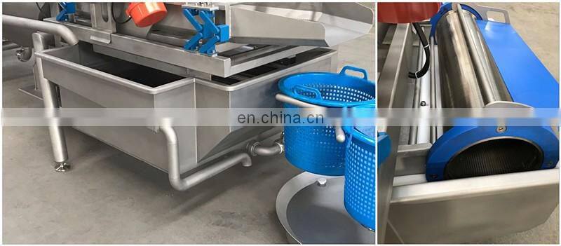 Fruit and vegetable washing and drying machine