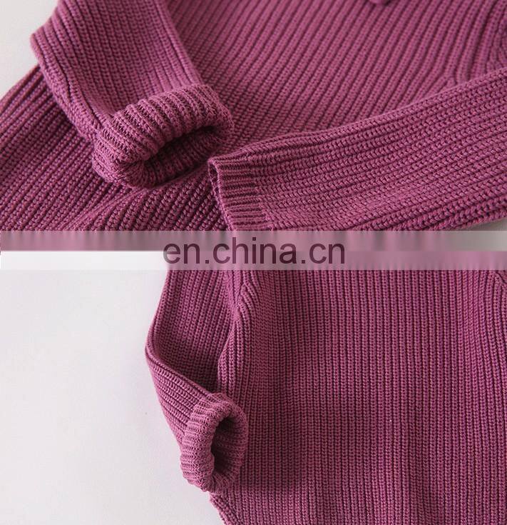 Long sleeve unisex kids sweater oversized knitwear kids pullover