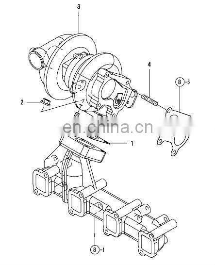 Diesel engine parts piston ring set 123900-22050