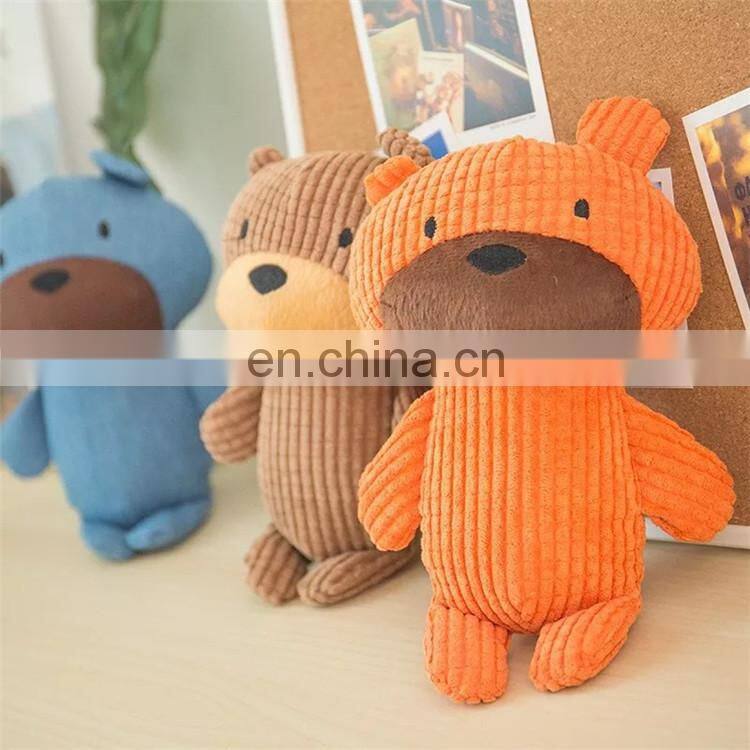 China factory supply dog toys pet cotton rope bear squeaky