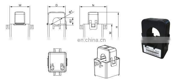 CE Rohs Split core current transformers 5A 0-20mA Class 0.5 wound clamp on transducer for Power quality monitoring