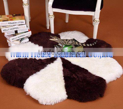 Wholesale Circular Sheepskin Persian Rugs for Home Decorative