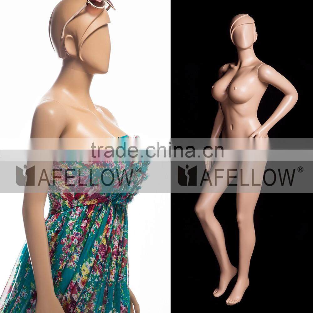 Big chest female mannequin, Plastic Environmental Protection Woman Mannequin,Abstract Manikin, Cheap Model M009-XFF01
