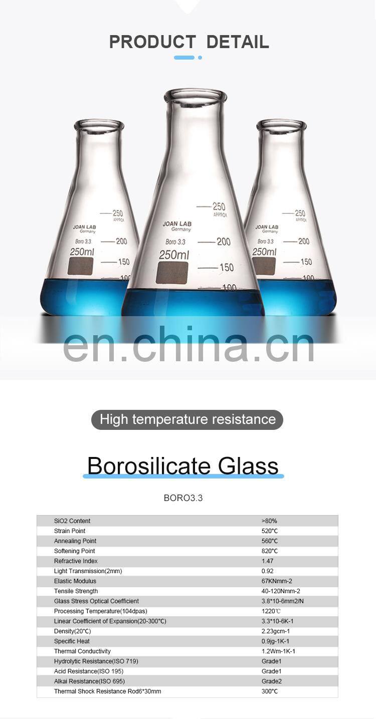 JOANLAB Laboratory Glassware Conical Flask Erlenmeyer Flask
