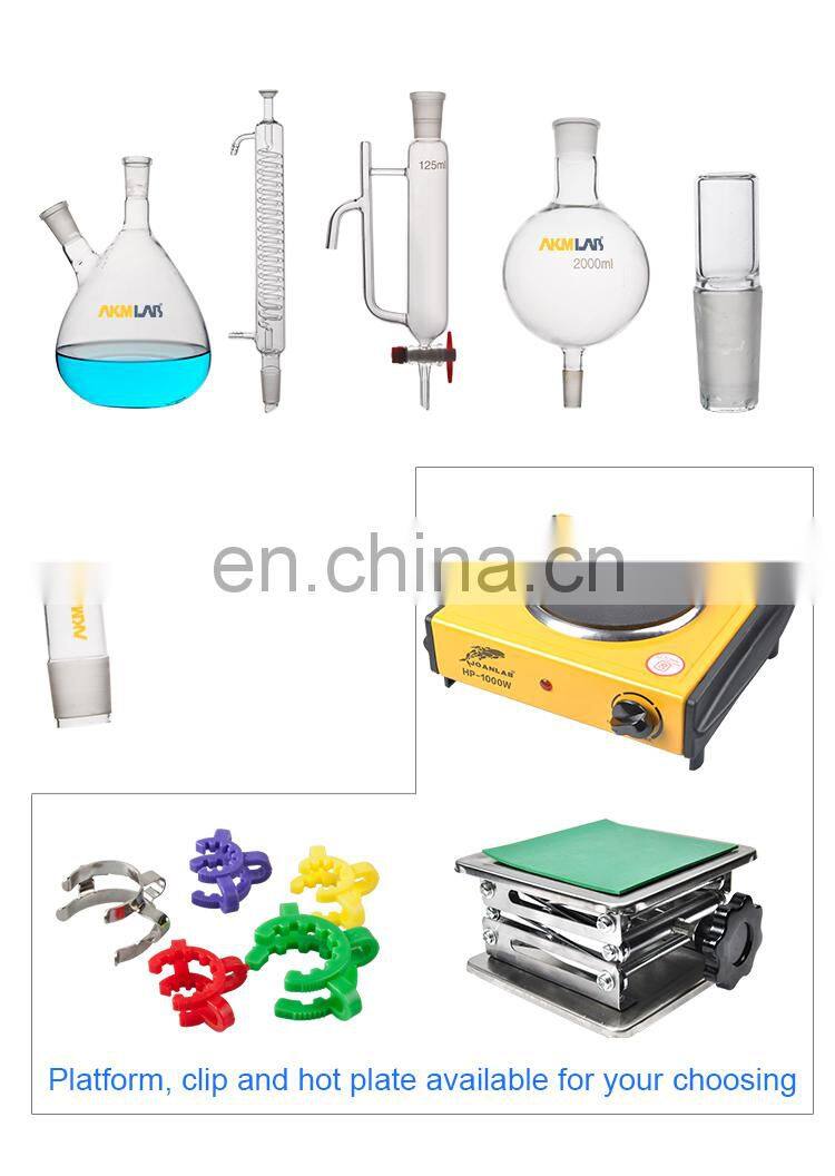 AKMLAB Laboratory Essential Oil Steam Glassware Distillation kit