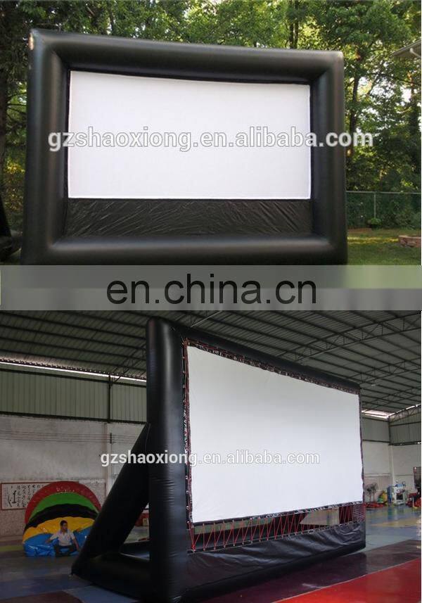 Good price inflatable theater projection screen, large inflatable open air home inflatable movie screen for fun