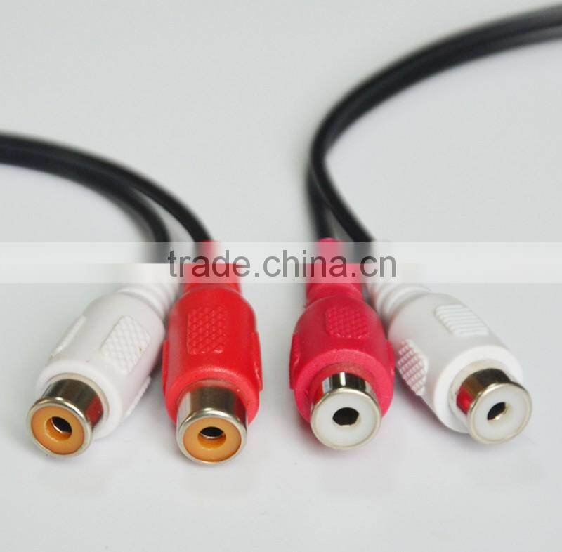China wholesaler 3.5mm to 2 rca plug stereo audio cable