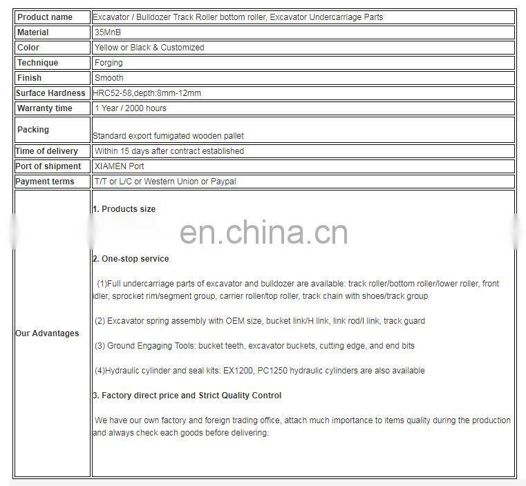 spare parts bottom/track roller PC30-1 high quality excavator bottom roller track