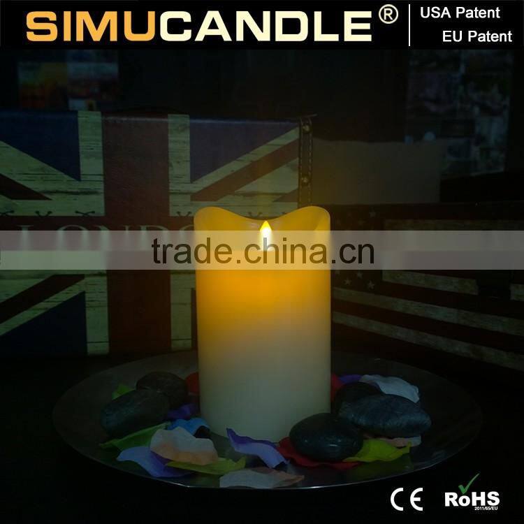 LED Candle with flickering flame, with USA and EU Patent