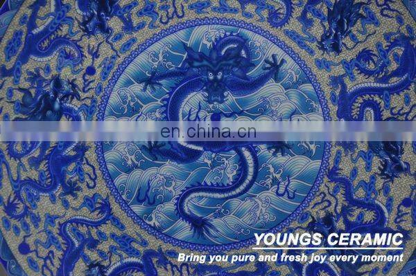Decorative Blue and White Ceramic Porcelain Wall Hanging Plates