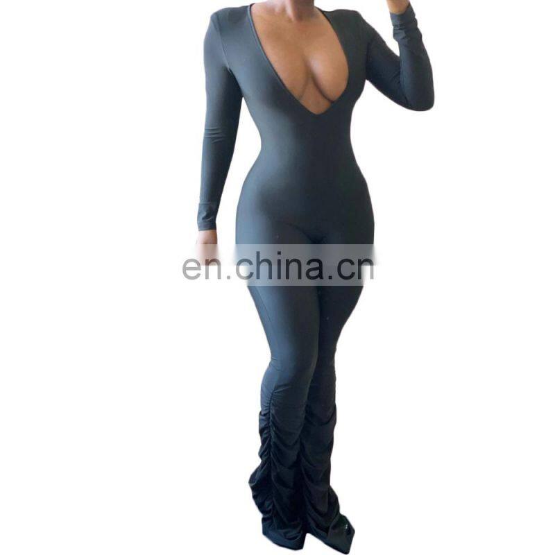 Wholesale burst leg pleat pure color sexy leotard jockstrap jockstrap home pants