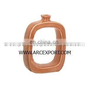 gold plated flower vase