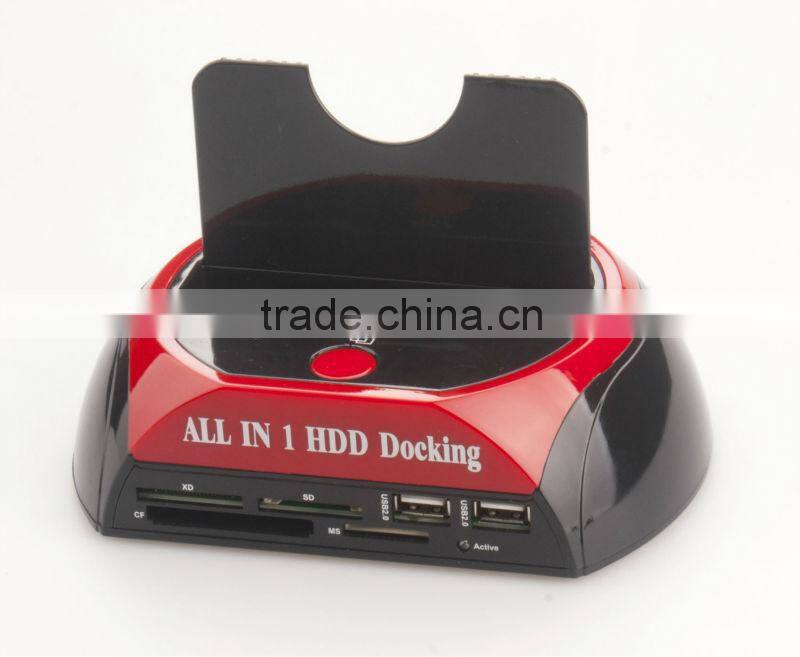 USB 3.0dual bay( IDE+ SATA) HDD Docking Station Dock with