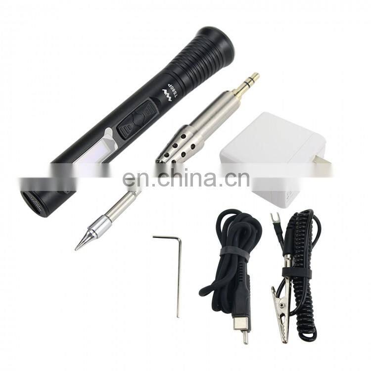 TS80P-main Smart Electric Solder Station Adjustable Temperature Soldering Iron w/ B02 Iron Tip
