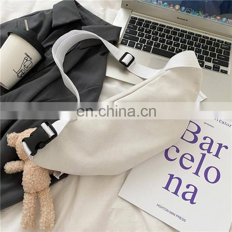 Trendy brand crossbody bag sports wild chest bag hip-hop one-shoulder female student waist bag