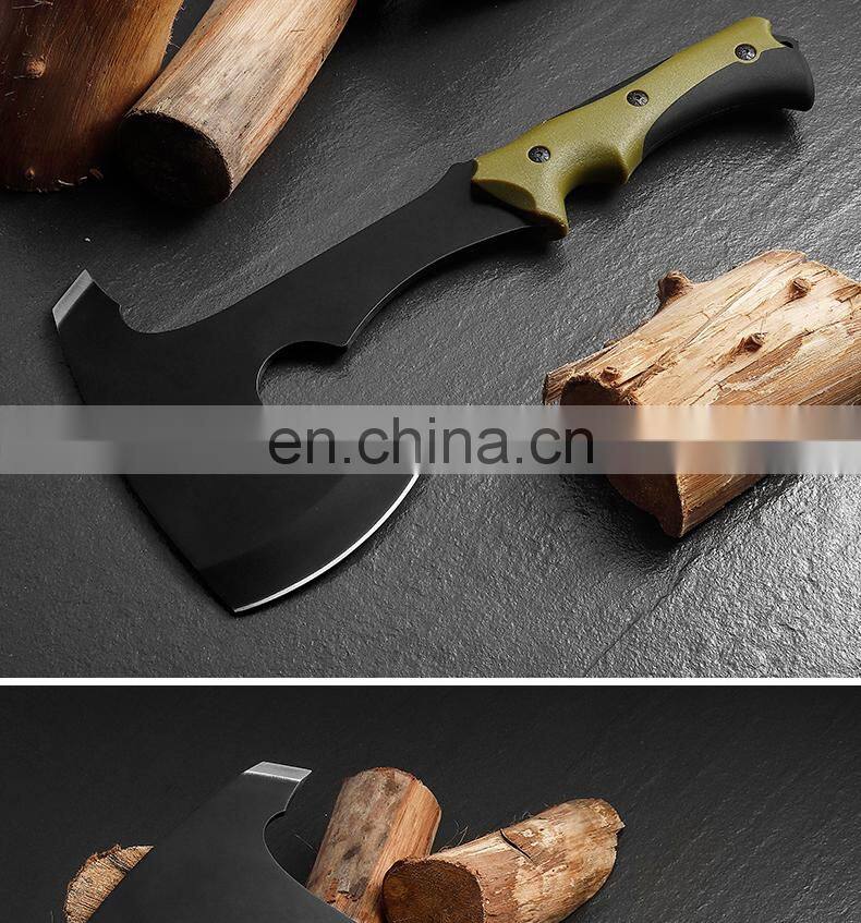 Outdoor multifunctional stainless steel axe safety fire axe high quality camping survival axe