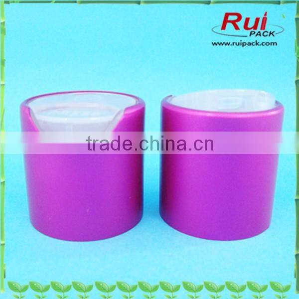 24/410 skin care aluminum disc top cap,Cosmetic press disc top lid