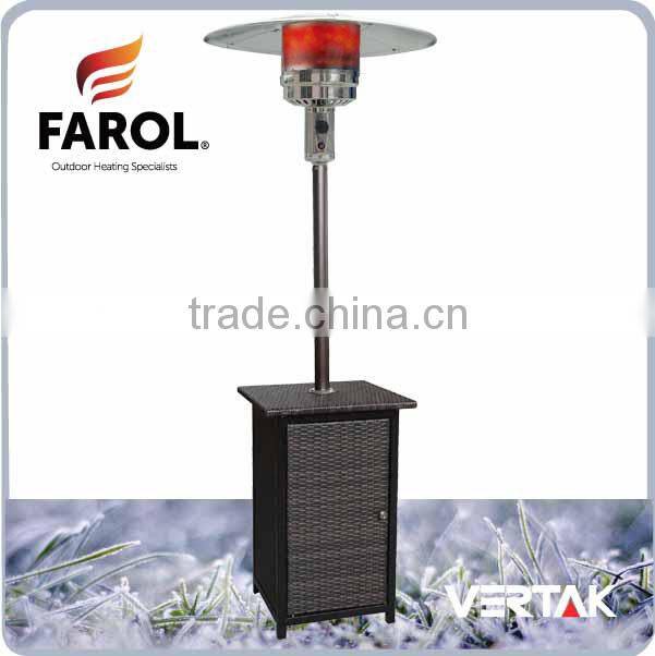 Square patio heater gas
