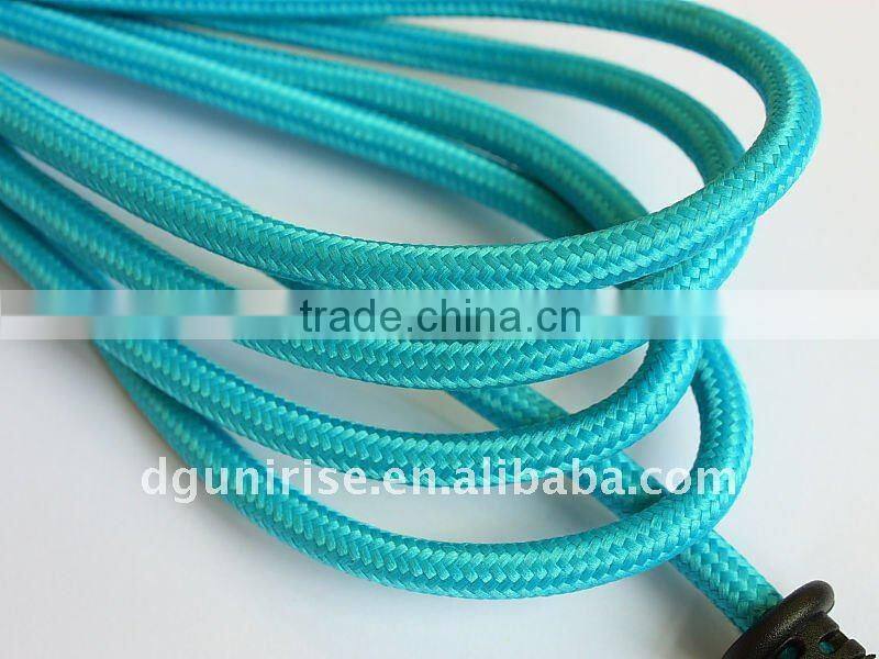 power cord with braided cover,textile cover cordset for lamp