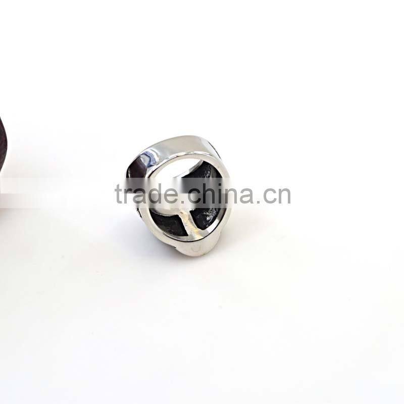 Newest titanium silver 316l stainless steel rings for men skull rings