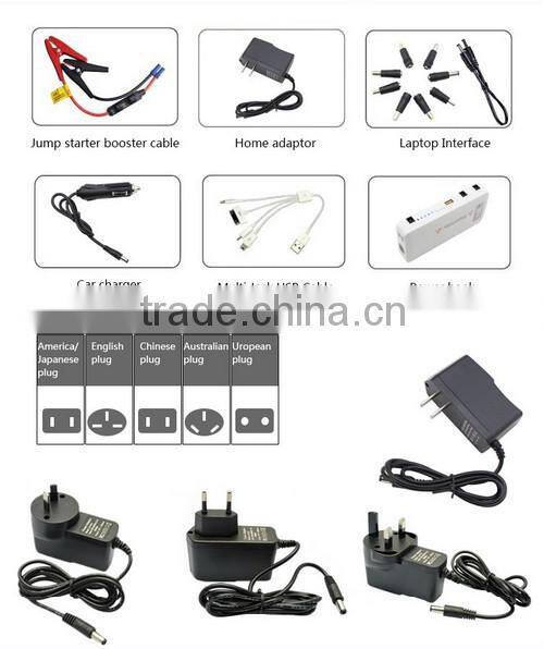 AGA Factory sales high capacity 16000mAh powerful mini auto jump starter lipo car battery