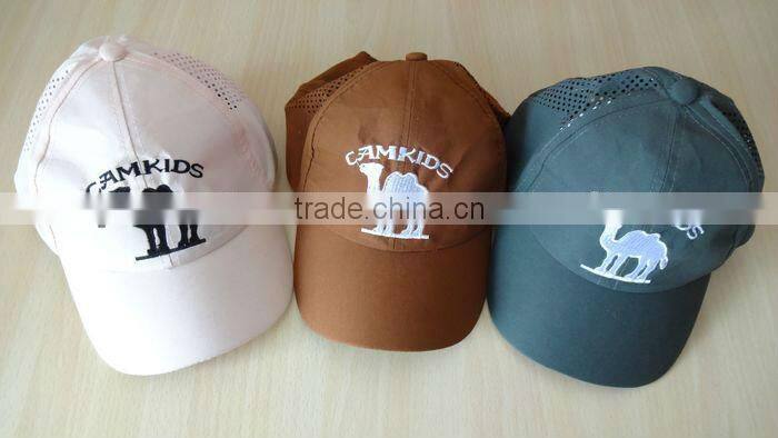 dry fit children sport cap custom embroidered