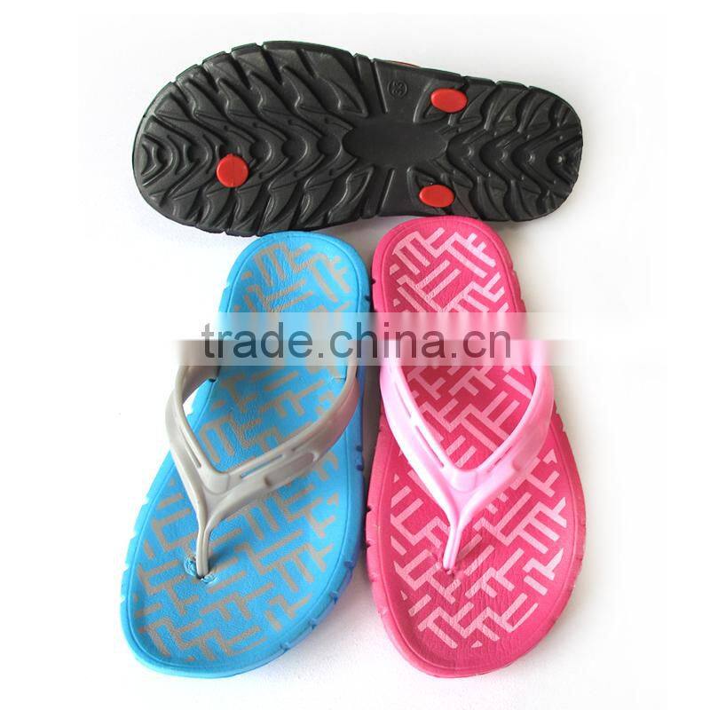 kids summer cheap transparent pvc strap flip flops