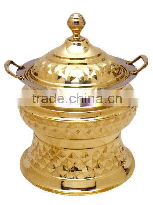 Brass Cheffing Dish, Wedding & Party utensils, food serving dish, hot keeping dish, Catering item, Hotel & Restaurant utensils
