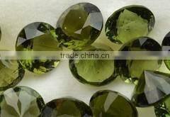 Round Shaped Moldavite Gemstones