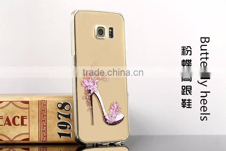 Exquisite transparent painted silicone soft case for Samsung