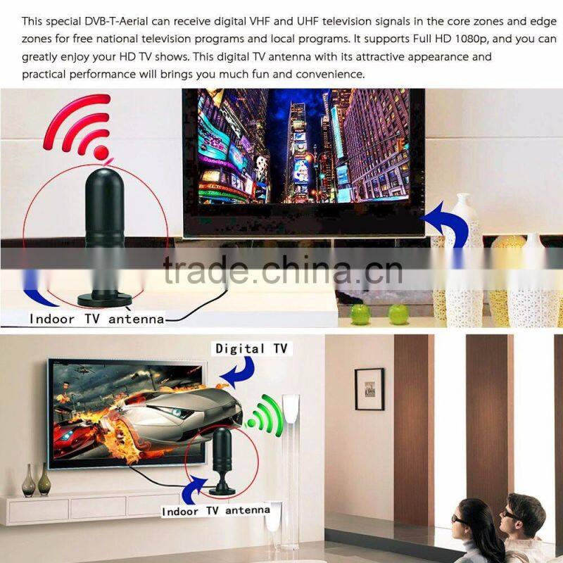 E-comm digital laptop uhf/vhf homemade uhf tv antenna with VHF / UHF DVB-T-Aerial Connector