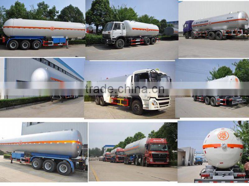 58500L/56000L ellipsoid head lpg semi trailer