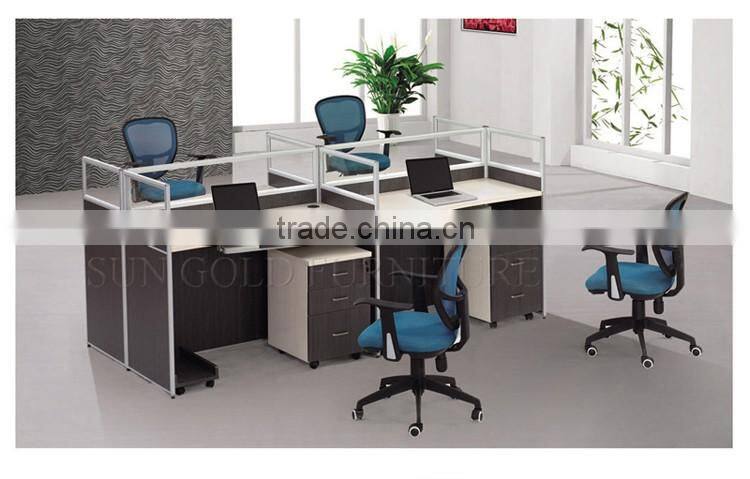 Modern melamine office furniture workstation design ( SZ-WSB305)