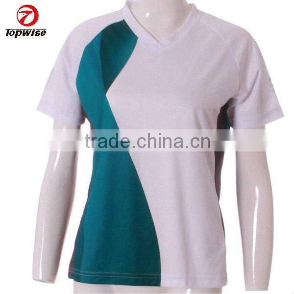 High Quality Summer V Neck T Shirt China Sports Clothing Manufacturer