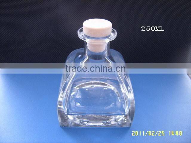 50ml square Reed diffuser bottles,Aroma diffuser bottles with cork for perfume oil
