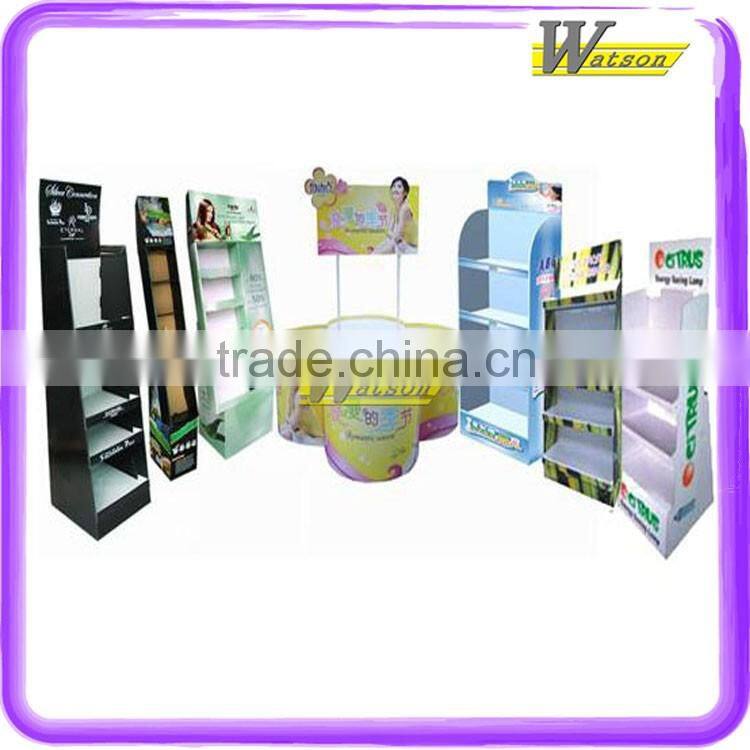 customized promotion product shelves pop custom cardboard display stand for retail store