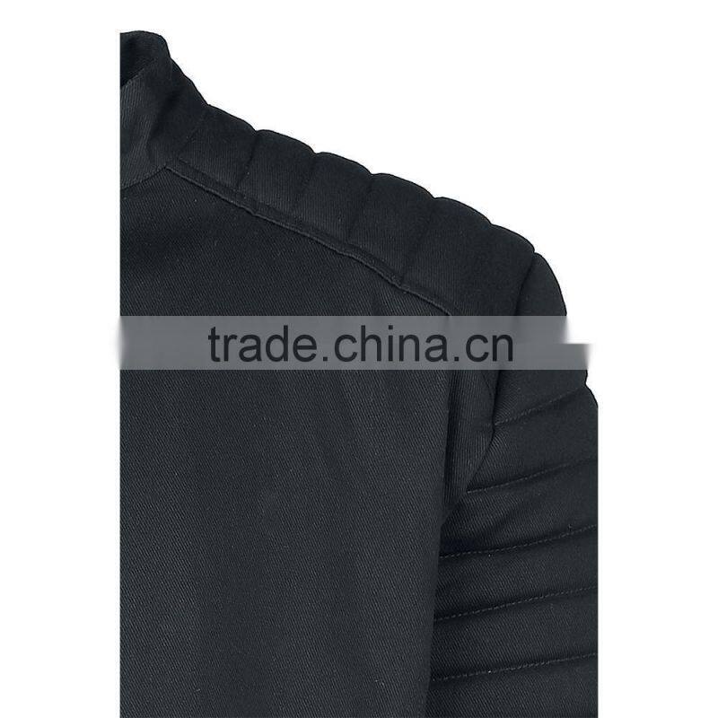 GOTHIC STYLE MENS RIDER JACKET COTTON BLACK COLOR