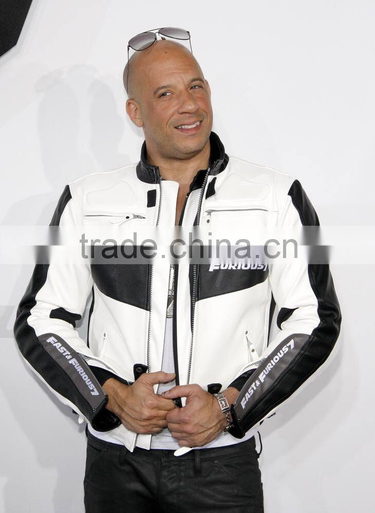 2015New fashion vin diesel fast and furious 7 jackets for mens motorbike leather jacket