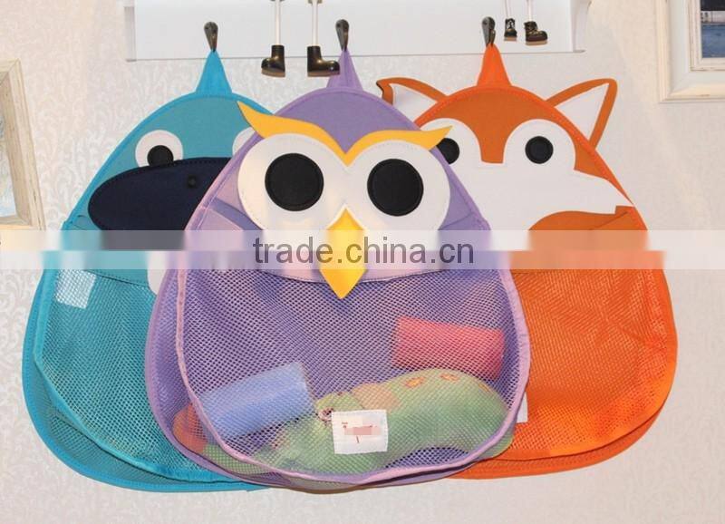 Baby Bath Toy Organizer - Bath Toy Holder for Tub with 1 Strong Suction Cups and Large Bath Toy Storage Bag